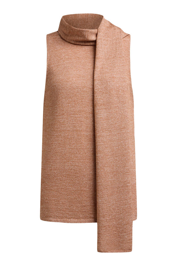 Merino-Linen Scarf Top
