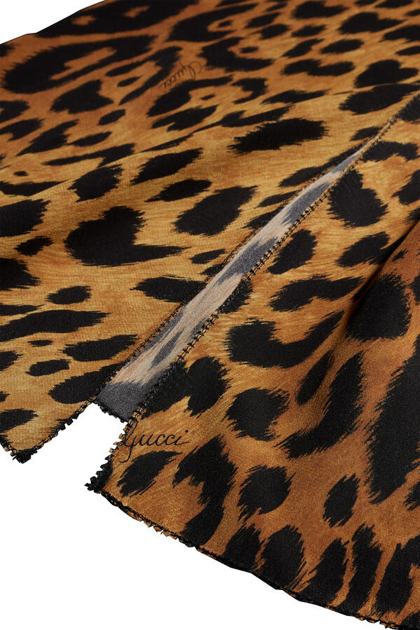 Allover Leopard Print Skirt