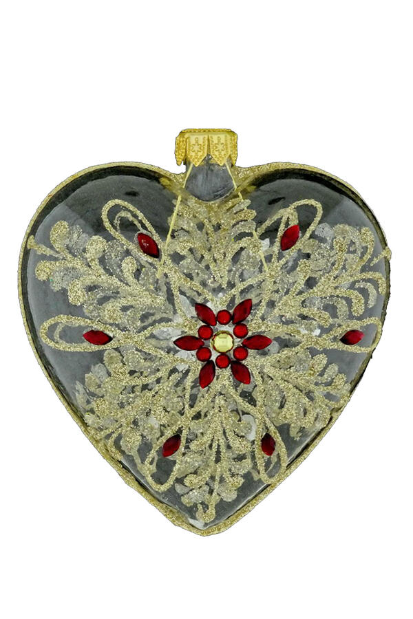 Glass Heart Ornament