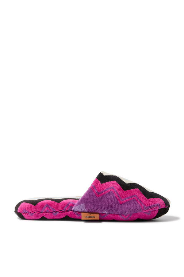 Giacomo Cotton Terry Chevron Slippers