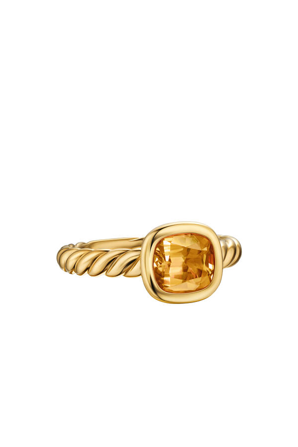 DY Mercer® Stone Ring, 18K Yellow Gold & Citrine