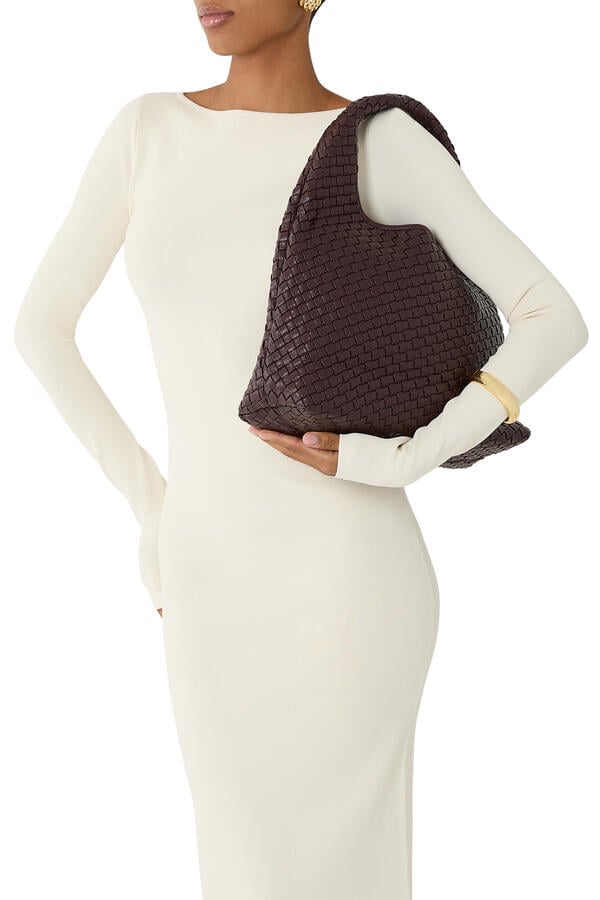  Iaura Woven Shoulder Bag