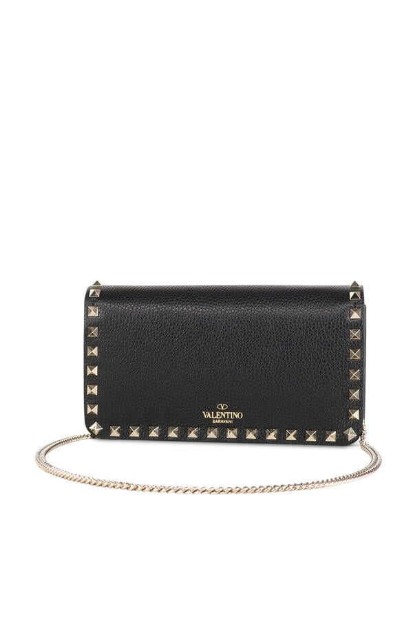 Rockstud Leather Wallet