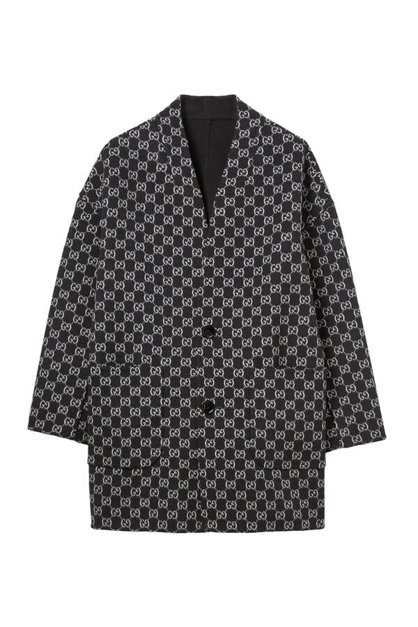 Reversible Silk Wool Coat