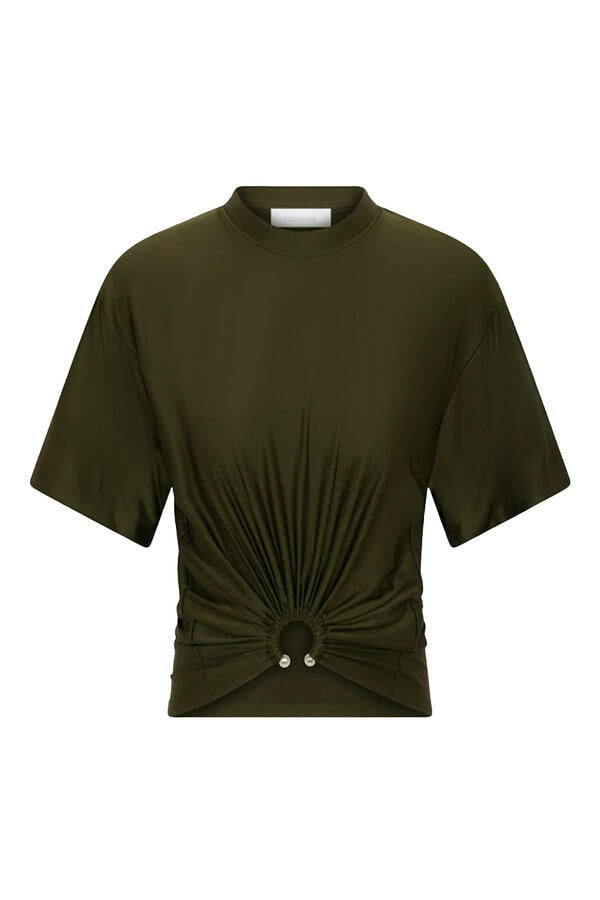 Cropped T-Shirt in Jersey