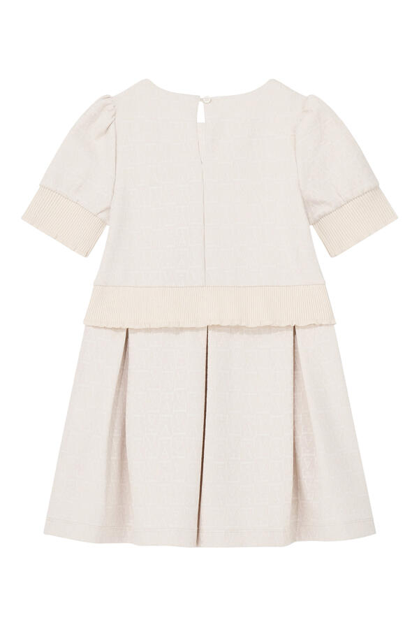 Kids Monogram Jacquard Dress