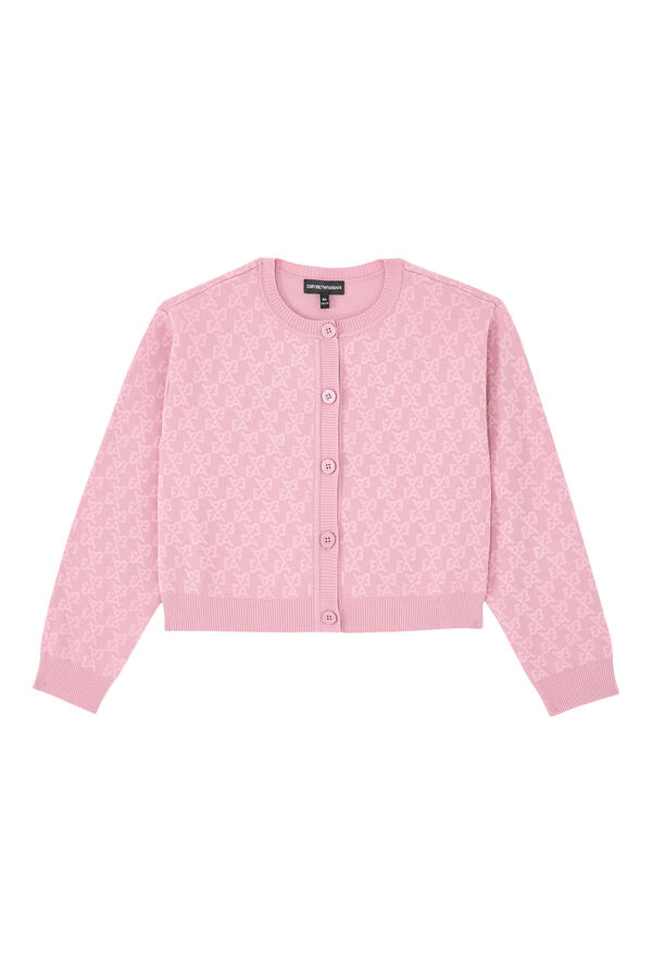 Kids All-Over EA Logo Knitted Cardigan