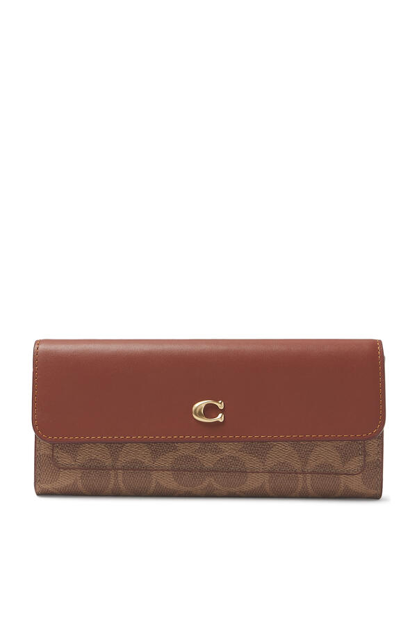  Essential Signature Canvas Long Wallet