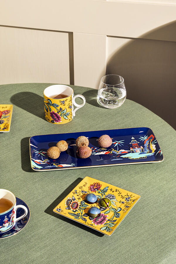Wonderlust Blue Pagoda Sandwich Tray