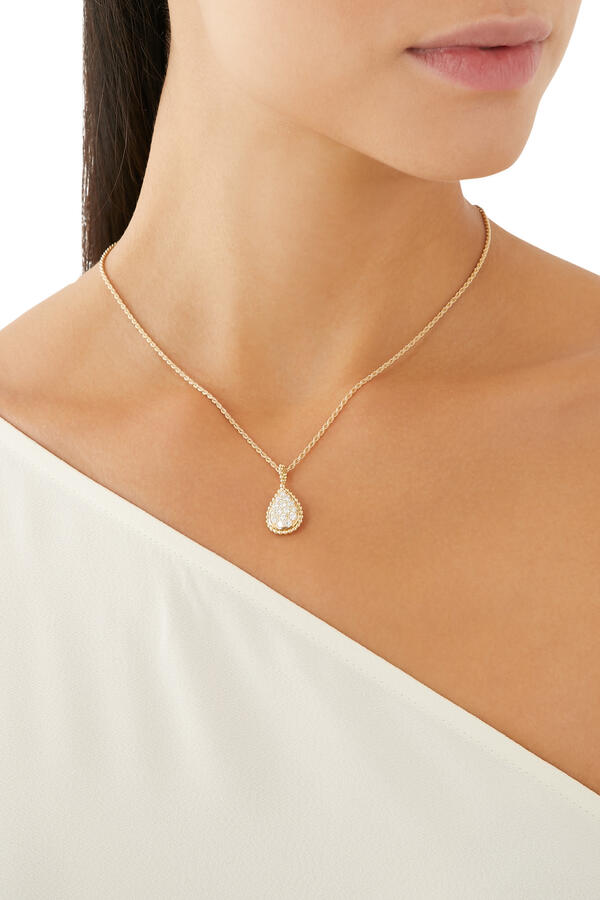Serpent Bohème M Motif Pendant, 18k Yellow Gold & Diamonds
