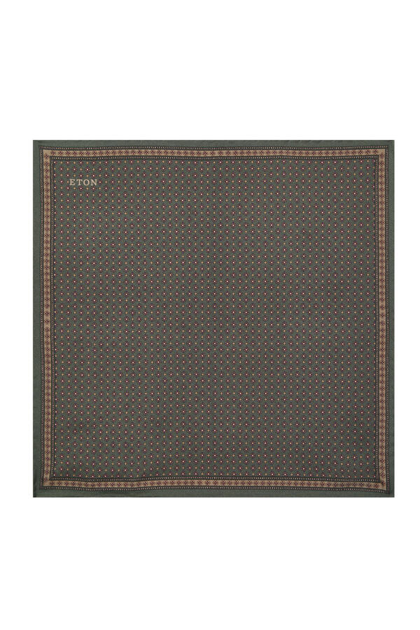 Micro Floral Silk Pocket Square