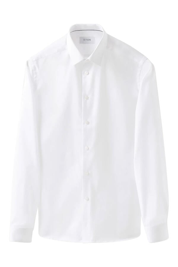 قميص تويل سادة مميز للماركة