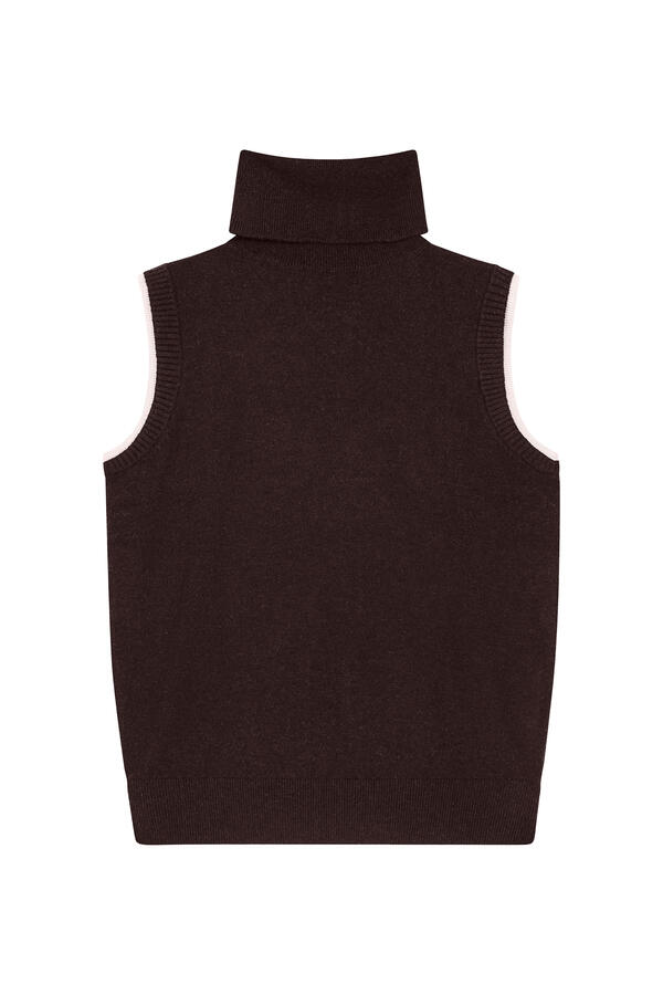 Turtleneck Sleeveless Knit Top