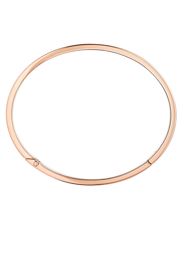 Quatre Classique Small Bangle, Paved With Diamonds, 18k Gold And Brown Pvd