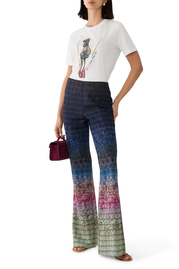 Raschel Flared Pants