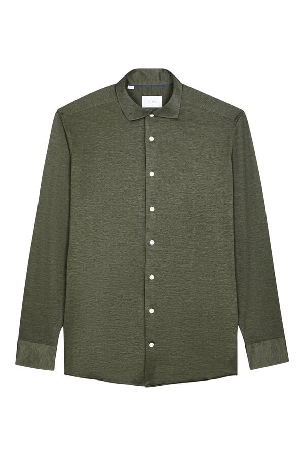 Filo di Scozia Jacquard Knit Shirt