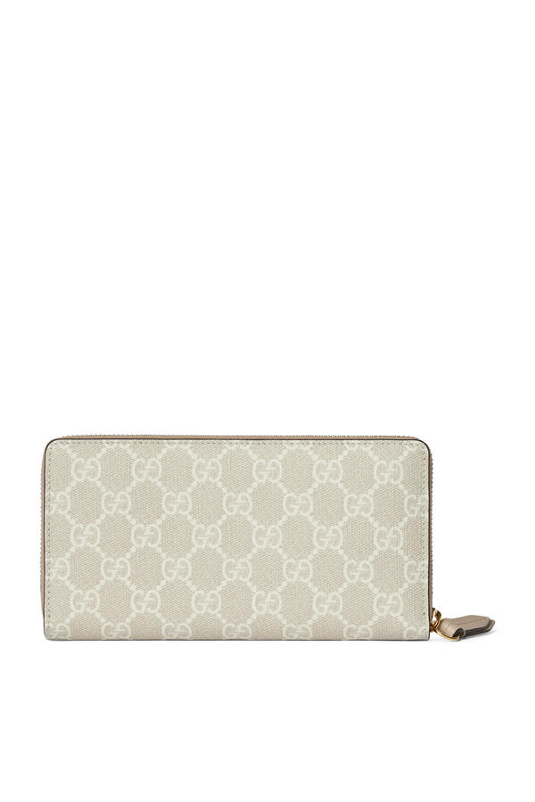 Bi-Color GG Marmont Zip Around Wallet