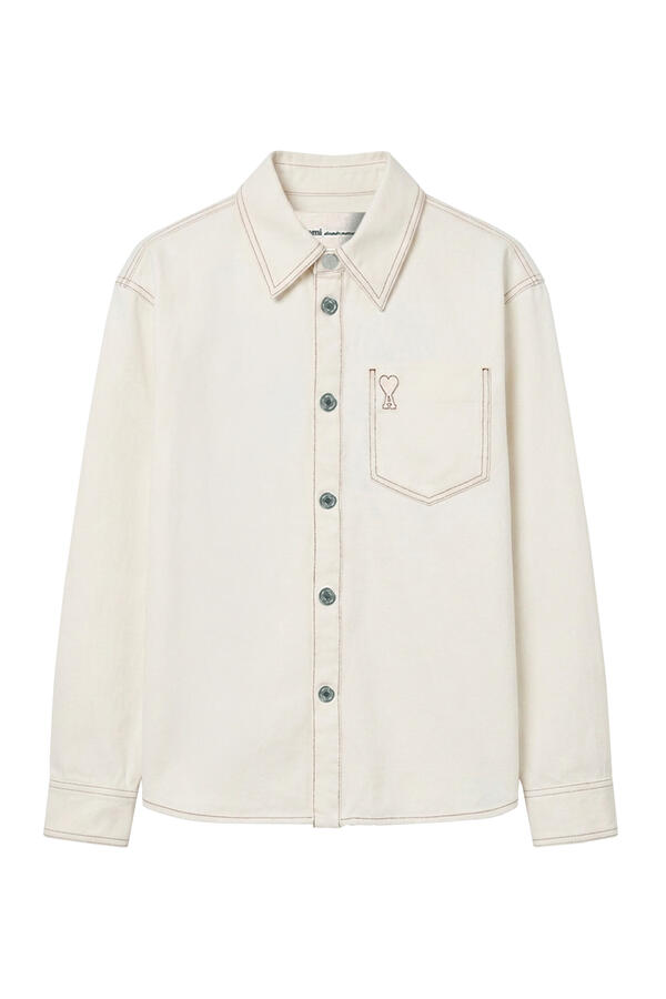 Point-Collar Shirt Jacket