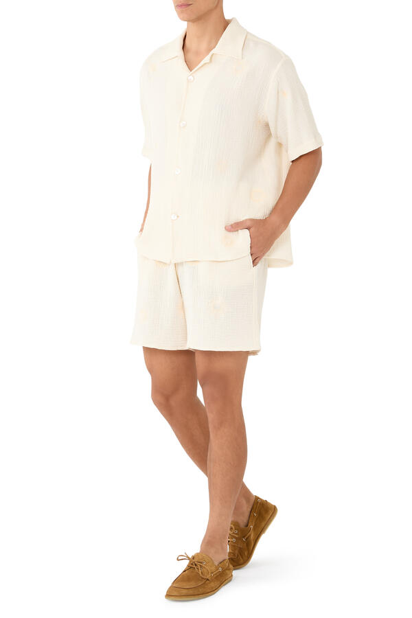 Sun Embroidered Shirt
