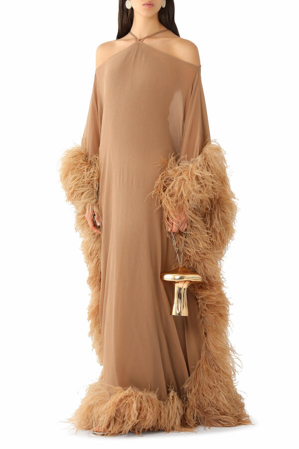 Feathered Sza Sza Spirito Kaftan