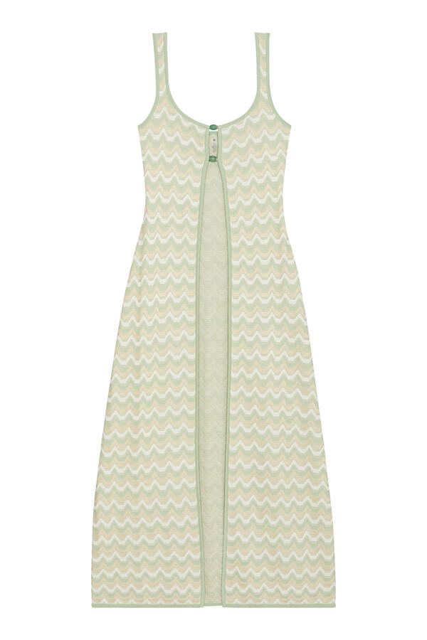 Fara Chevron Long Top