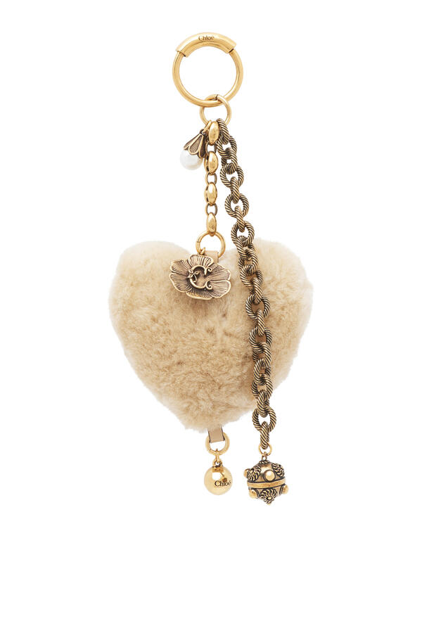  Symbols Heart Shearling Bag Charm
