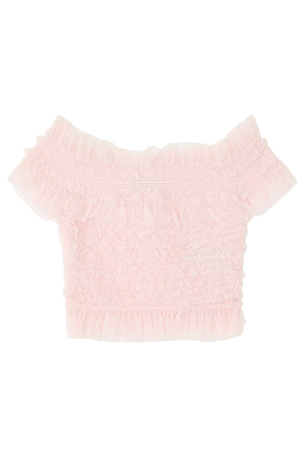 Hattie Smocked Off-Shoulder Top