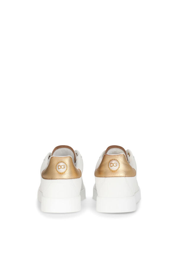 Calfskin Nappa Portofino Sneakers with Lettering