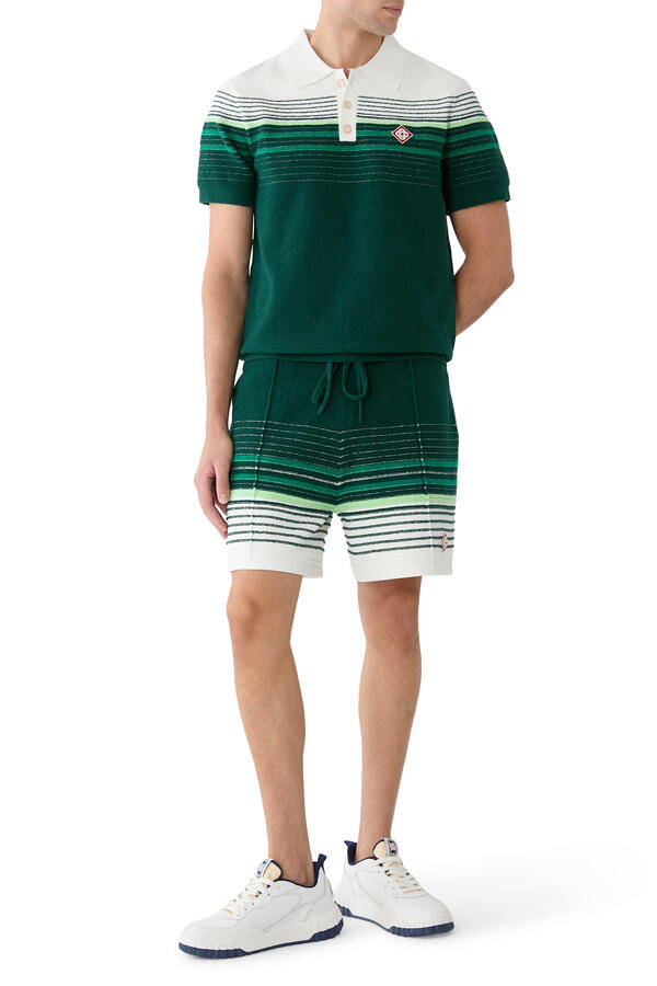 Bouclé Stripe Shorts