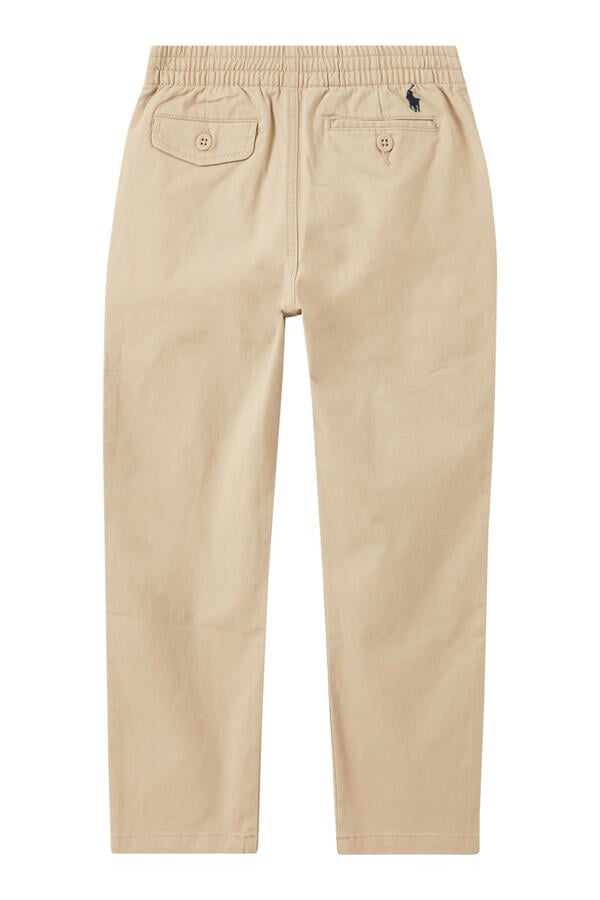 Kids Logo Embroidered Elasticated Chino Trousers