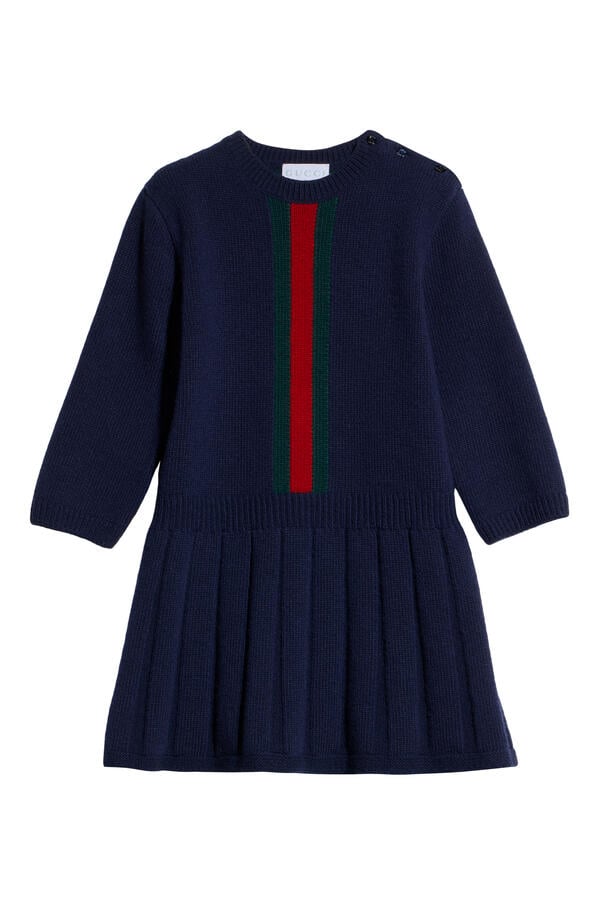 Kids 3/4th Sleeve Web Dress