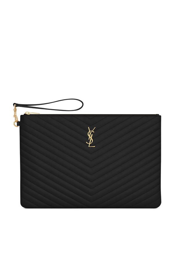  Cassandre Matelassé Document Holder in Leather