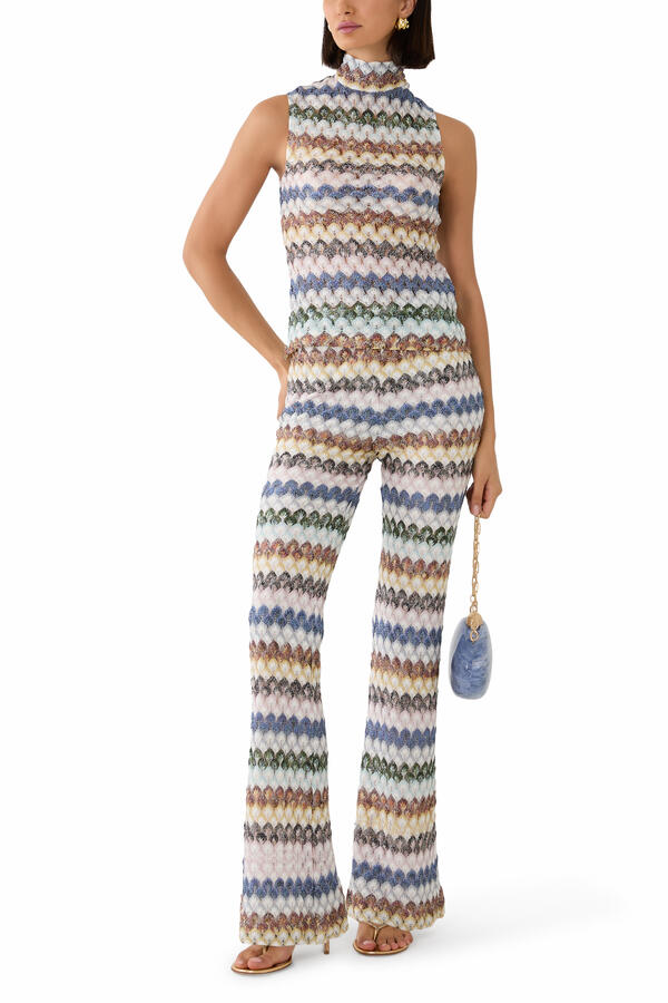 Chevron Rachel Flared Pants
