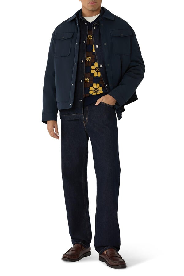 Button-Fastening Shirt Jacket