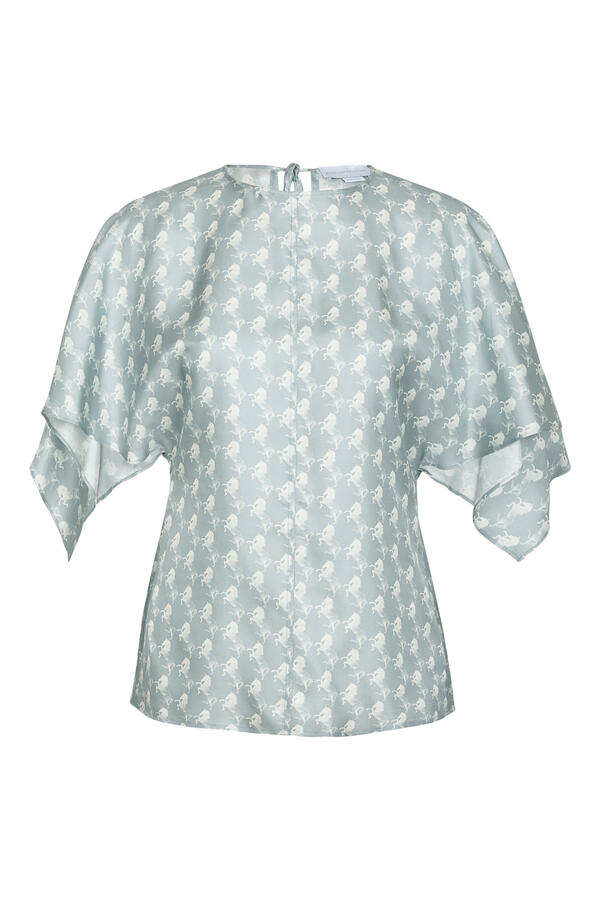 Handkerchief Horse Print Top