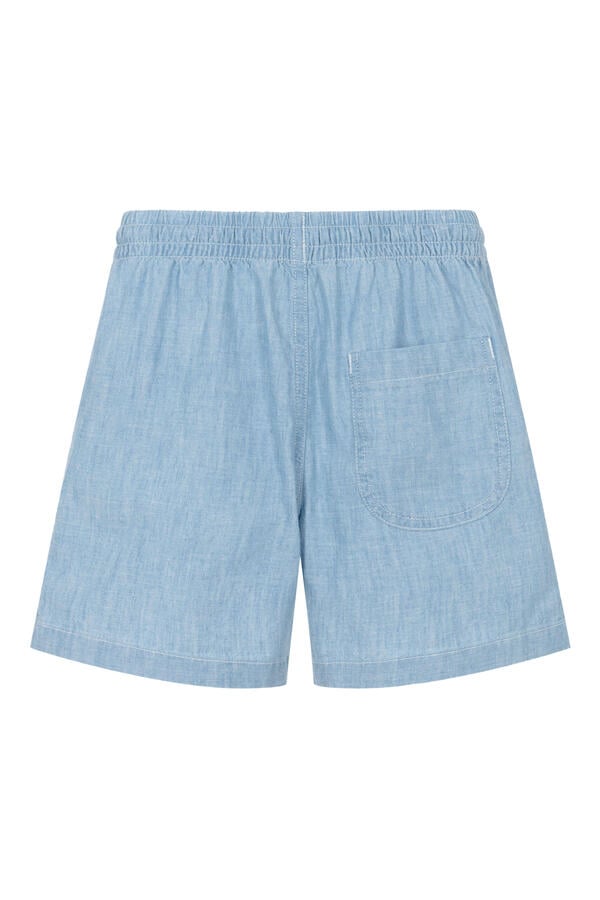 Kids Big Fit Cotton Chambray Shorts