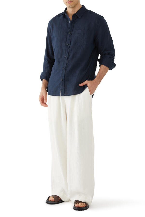 Linen Long-Sleeve Shirt