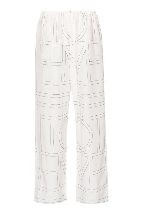 Monogram Cotton-Blend Pajama Bottoms