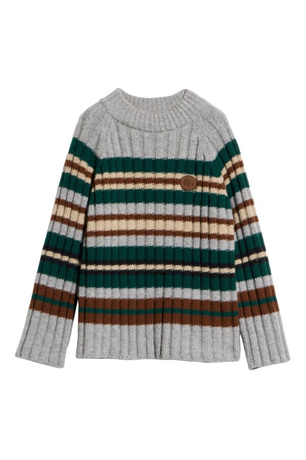 Kids Logo Stripes Knit Top