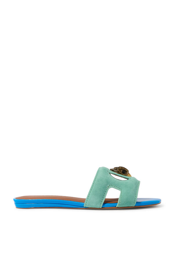 Eagle Cut-Out Flat Sandals