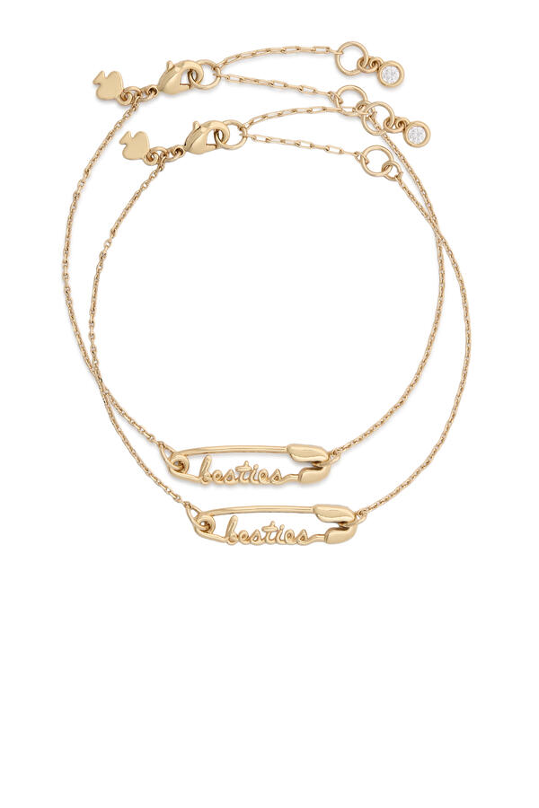 Gifting Best Friends Set, Brass & Cubic Zirconia