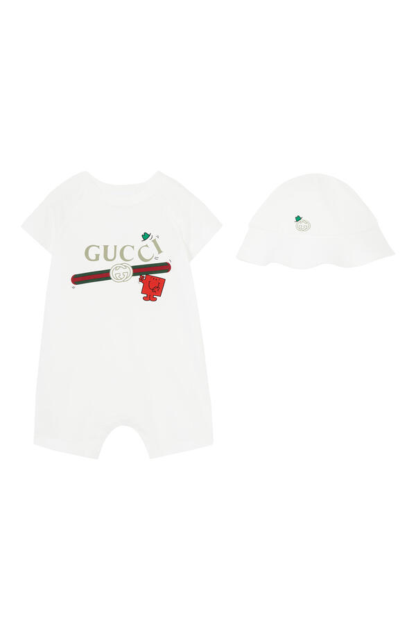 Kids Characters Print and Interlocking G Print Two-Piece Gift Set
