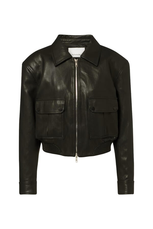 Val Faux Leather Padded Jacket