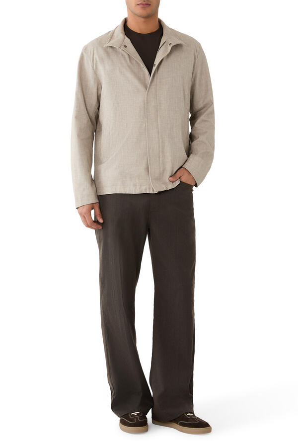 Jacket In 2 Layers Linen
