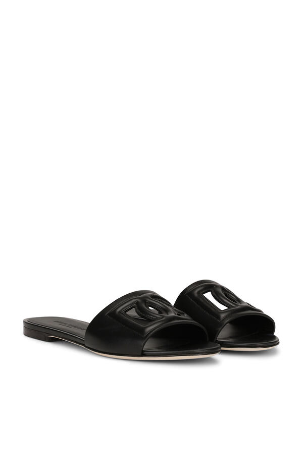 Calfskin Sliders with DG Logo