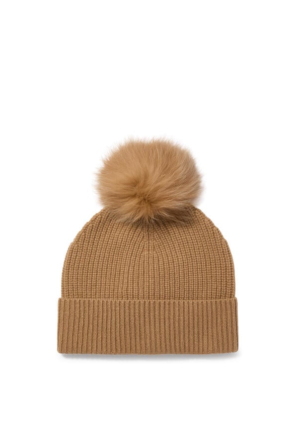 Kids Pom-Pom Cashmere Beanie