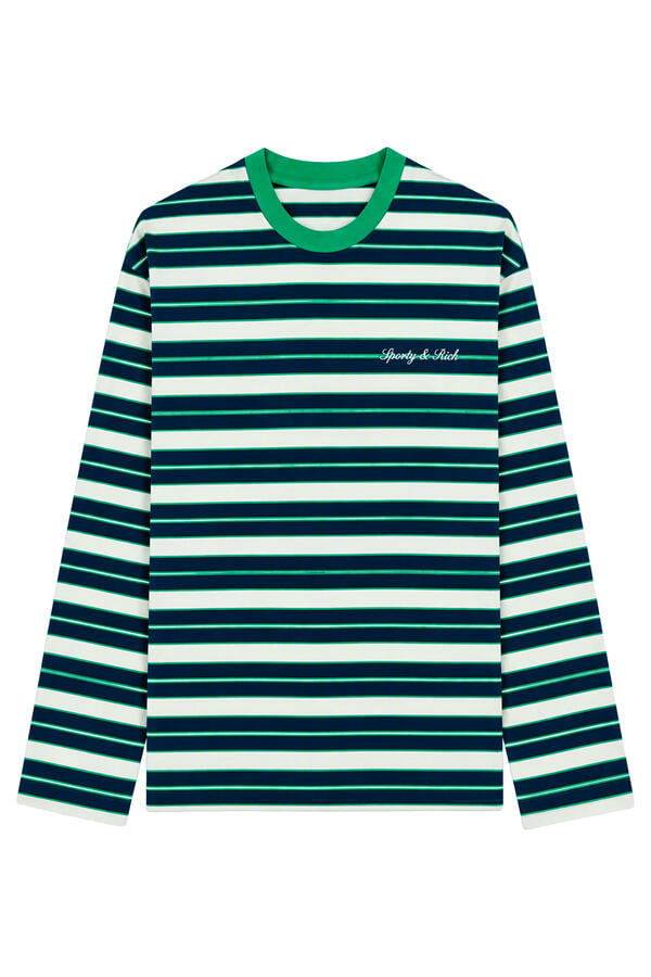 Signature Logo Easy Longsleeve Striped T-Shirt 