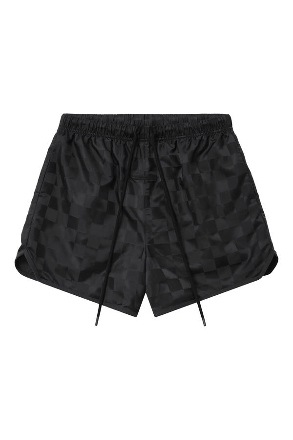 Nylon Checkered Gym Shorts 