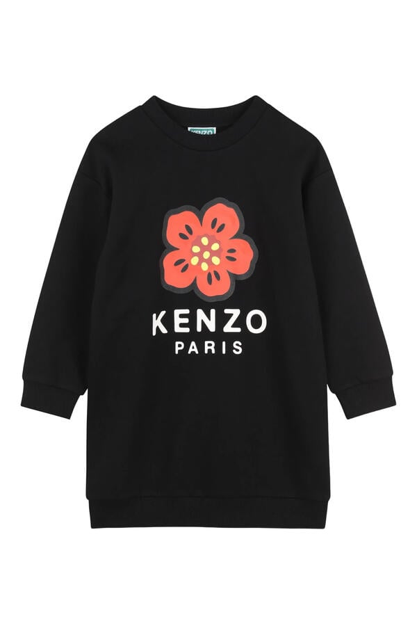 Kids Boke Flower Logo-Print Dress