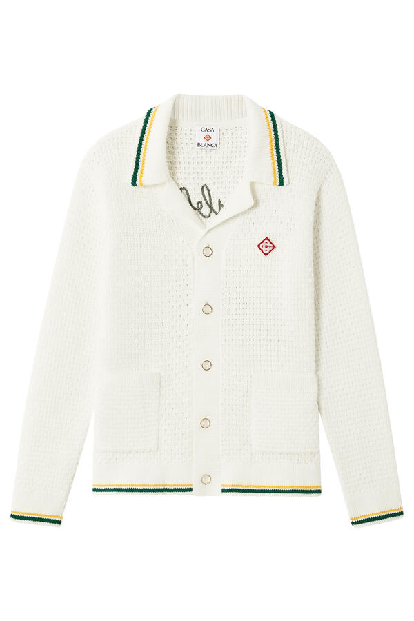 Logo Crochet Cardigan